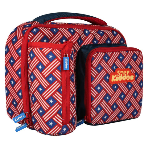 Image of Smily Multi Compartment Lunch Bag American Hero Theme