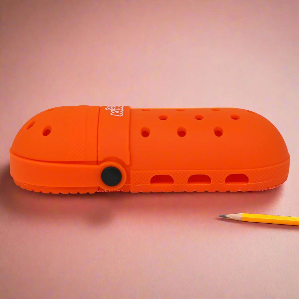 Smily Kiddos Silicone Shoe Pencil Case - Orange