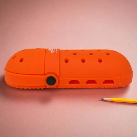 Image of Silicone shoe pencil case - Orange