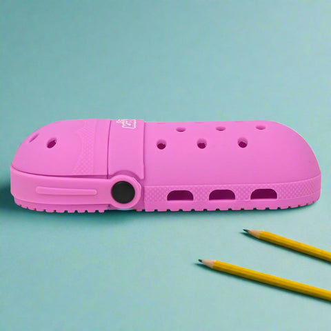 Image of Silicone shoe pencil case - Purple