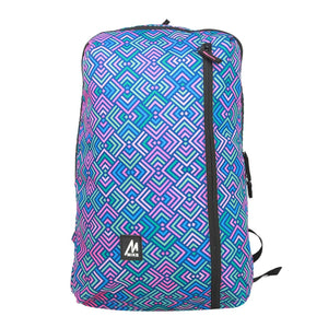 Mike City Backpack Geometric Print - Multicolor