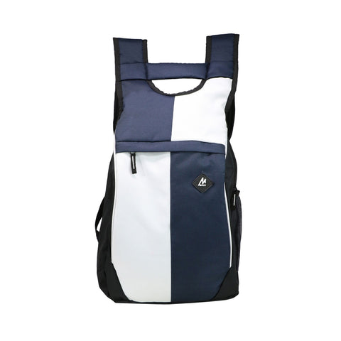 Image of Mike Multi purpose Laptop Backpack -  White & Navy Blue