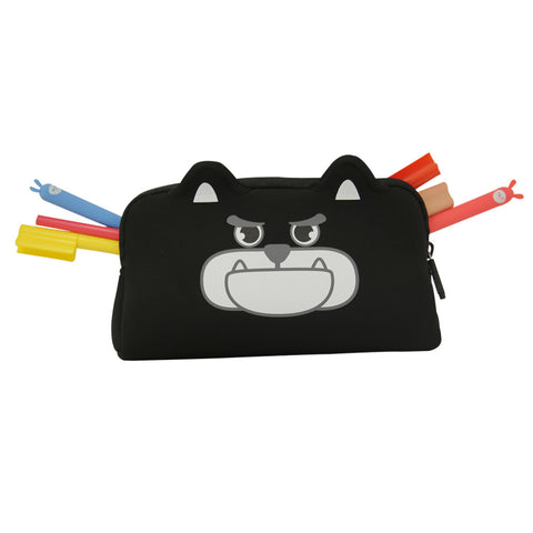 Image of Smily Kiddos Angry Doggy Pencil Case Black