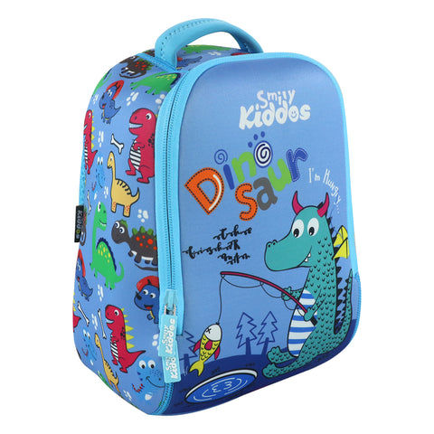 Image of Smily Kiddos Preschool Backpack Dino Theme Blue