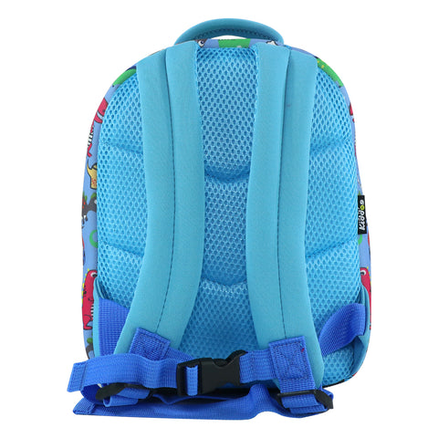 Image of Smily Kiddos Preschool Backpack Dino Theme Blue