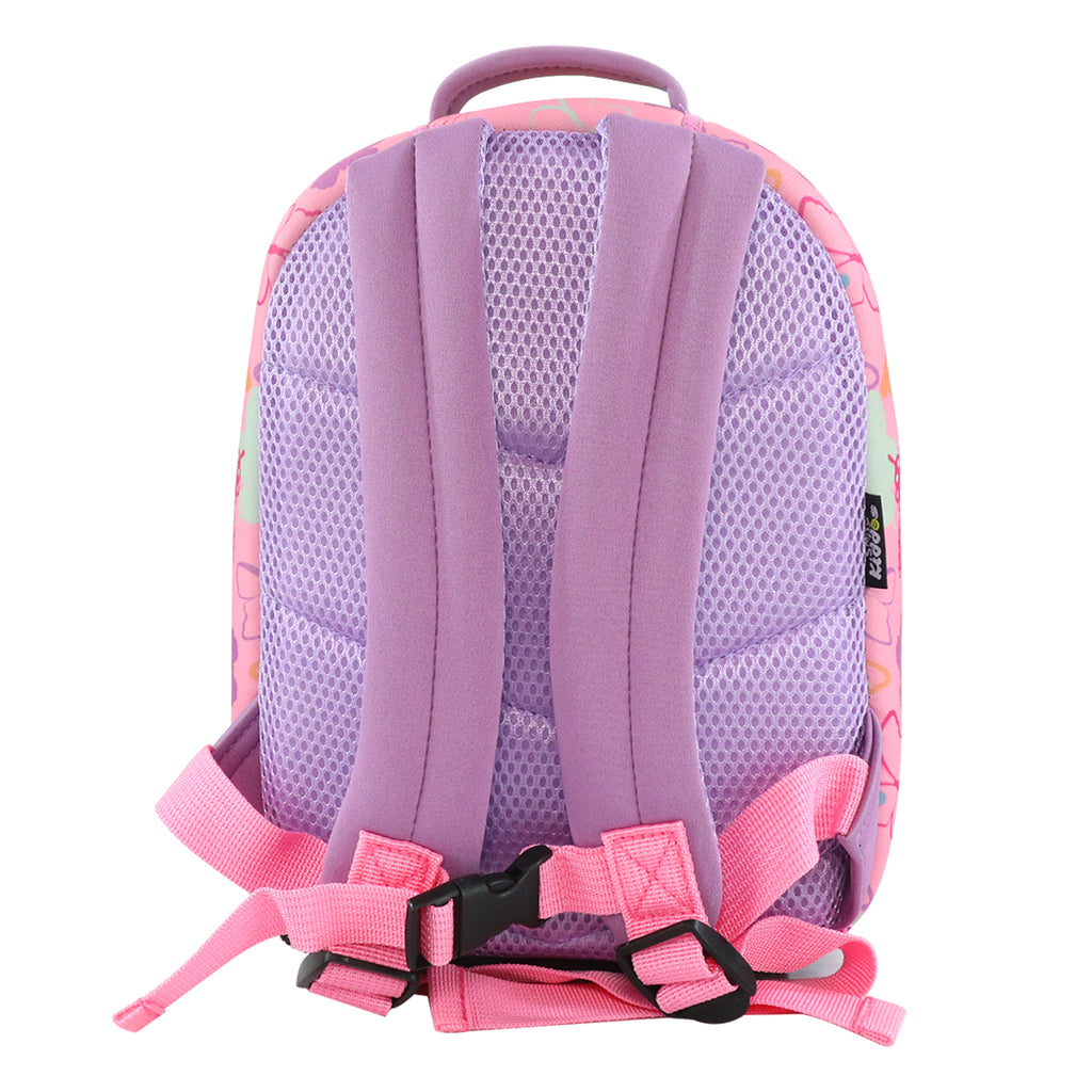 Smily Kiddos Preschool Backpack Butterfly Theme Light Pink