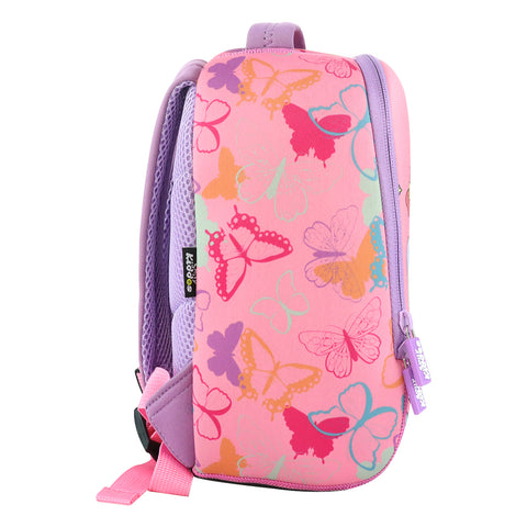 Image of Smily Kiddos Preschool Backpack Butterfly Theme Light Pink