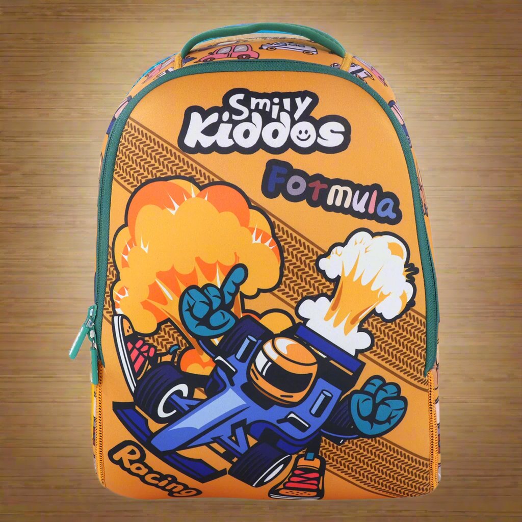 Smily Kiddos Junior Backpack Racing Theme