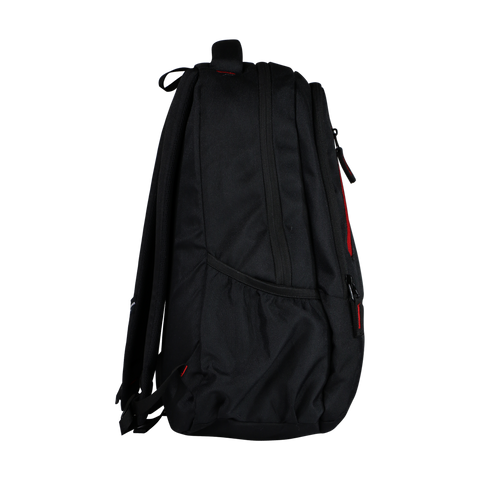 Mike Unisex Laptop Backpack-Black & Red