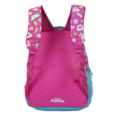 Smily Kiddos Dual Color Backpack Fun Theme Pink