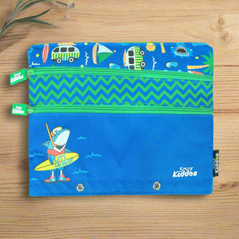 Image of Fancy A5 Pencil Case Blue