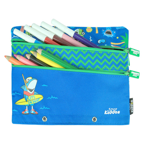 Image of Smily Kiddos Fancy A5 Pencil Case Blue