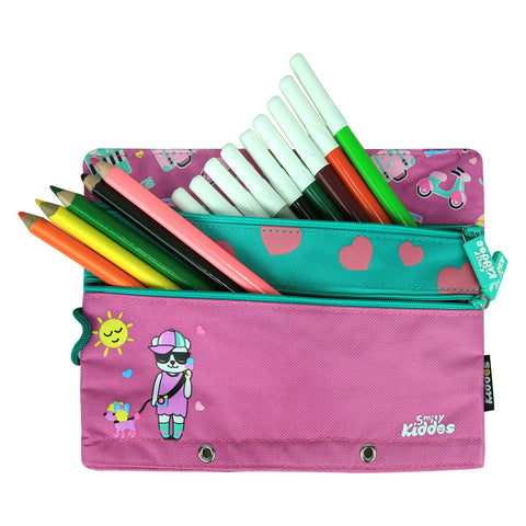 Image of Smily Kiddos Fancy A5 Pencil Case Purple