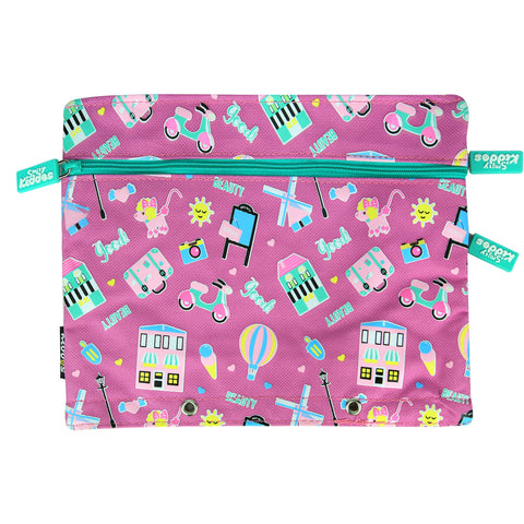 Image of Smily Kiddos Fancy A5 Pencil Case Purple