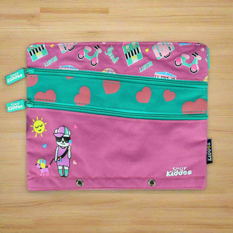 Image of Smily Kiddos Fancy A5 Pencil Case Purple