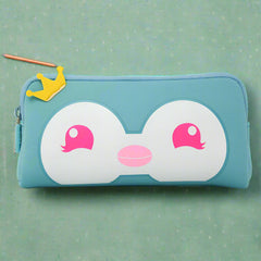 Smily Kiddos Fancy Penguin Pencil Case Light Blue