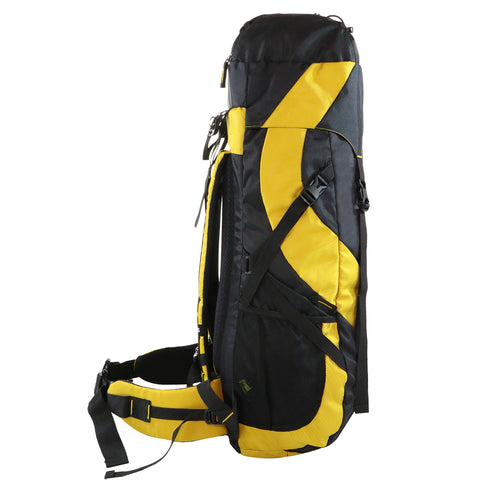 Image of Mike 67 ltrs Altitude Travel Backpack for Hiking Trekking Bag Camping Rucksack- Yellow