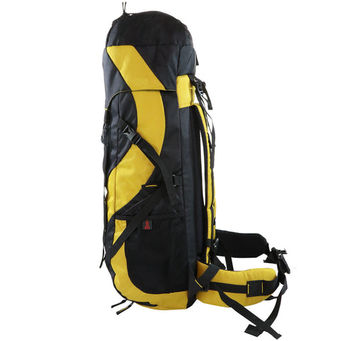 Image of Mike 67 ltrs Altitude Travel Backpack for Hiking Trekking Bag Camping Rucksack- Yellow