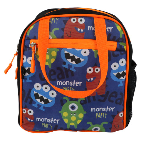 Image of Smily kiddos joy lunch bag- Monster theme - Blue