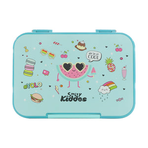 Smily Kiddos Bento lunch box-Cool Fruit Theme Light Blue