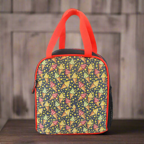 Image of Smily kiddos joy lunch bag- Ice cream theme - Multicolor