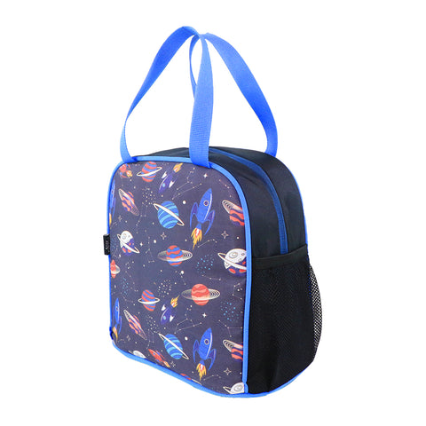 Image of Smily kiddos joy lunch bag- space Theme - Violet