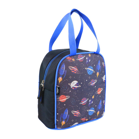 Image of Smily kiddos joy lunch bag- space Theme - Violet