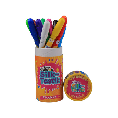 Image of Smily Kiddos 12 Color Silk Crayon