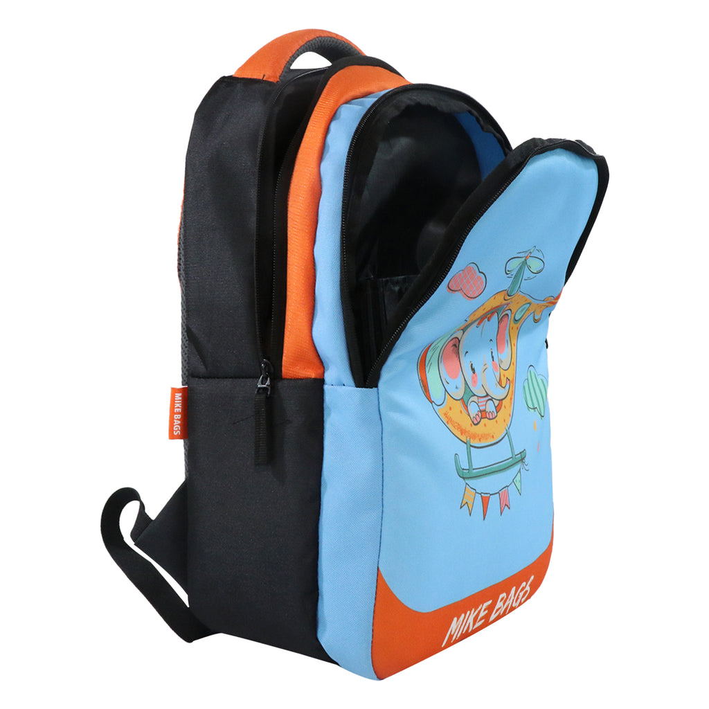 Mike 13 ltrs pre school Backpack for Unisex kids Elephant and Rabbit Theme