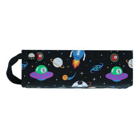 Image of Smily Tray Pencil Case Space Theme Black