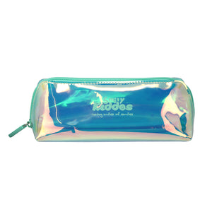 Smily Holograph Pencil Pouch Blue