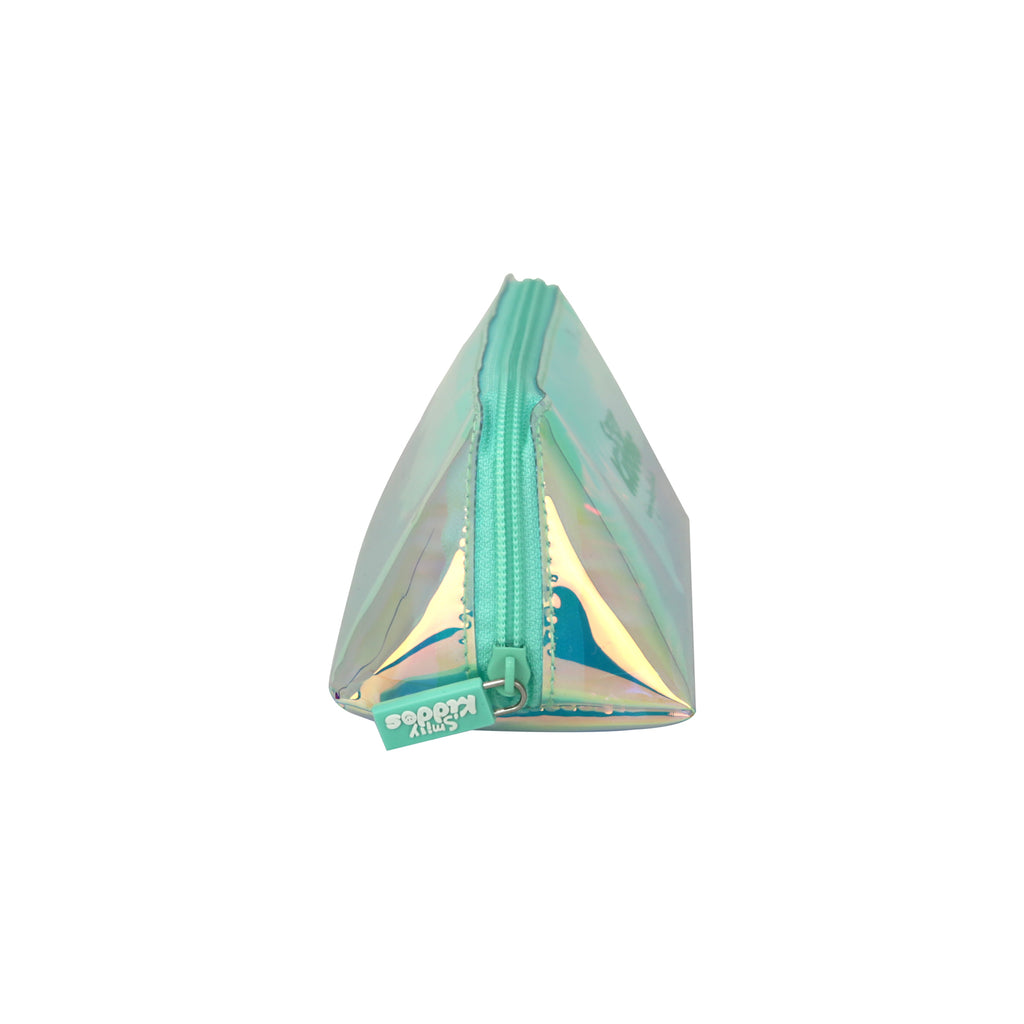 Smily Holograph Pencil Pouch Blue