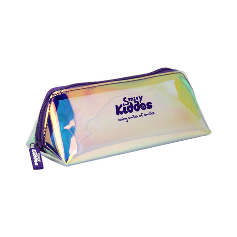 Image of Smily Holograph Pencil Pouch Violet