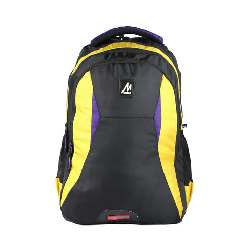 Image of Mike classic college backpack - yellow & black